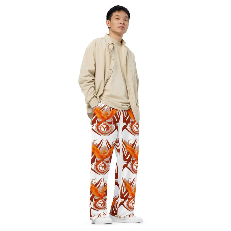 All-over print unisex wide-leg pants